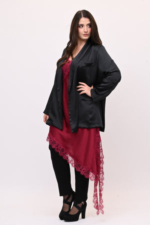 Top raso pizzo punta - Vino