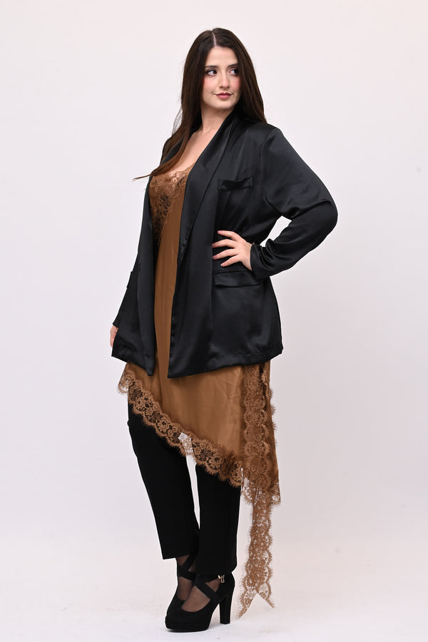 Top raso pizzo punta - Bronzo