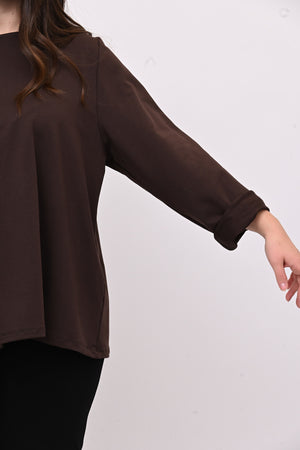 Felpa balza tulle - Moro