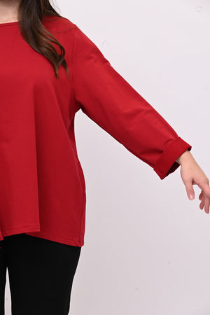 Felpa balza tulle - Rosso