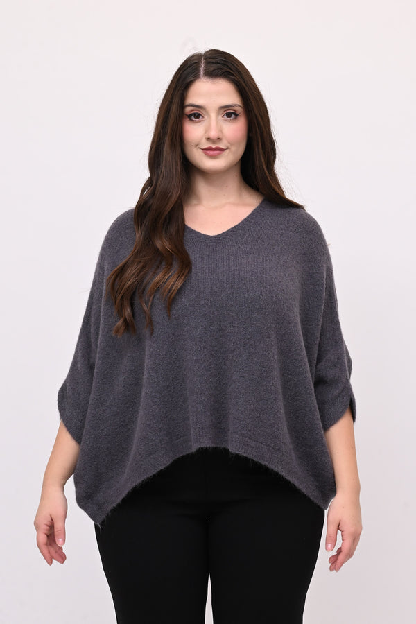 Maxipull alpaca - Piombo