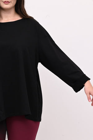 Felpa balza tulle - Nero