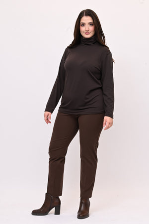 Lupetto viscosa felpato - Moro