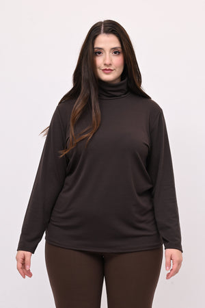 Lupetto viscosa felpato - Moro