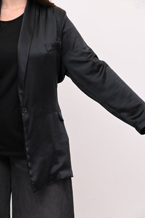 Giacca pigiama raso - Nero