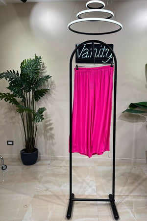Pantalone viscosa cuciture - Fuxia