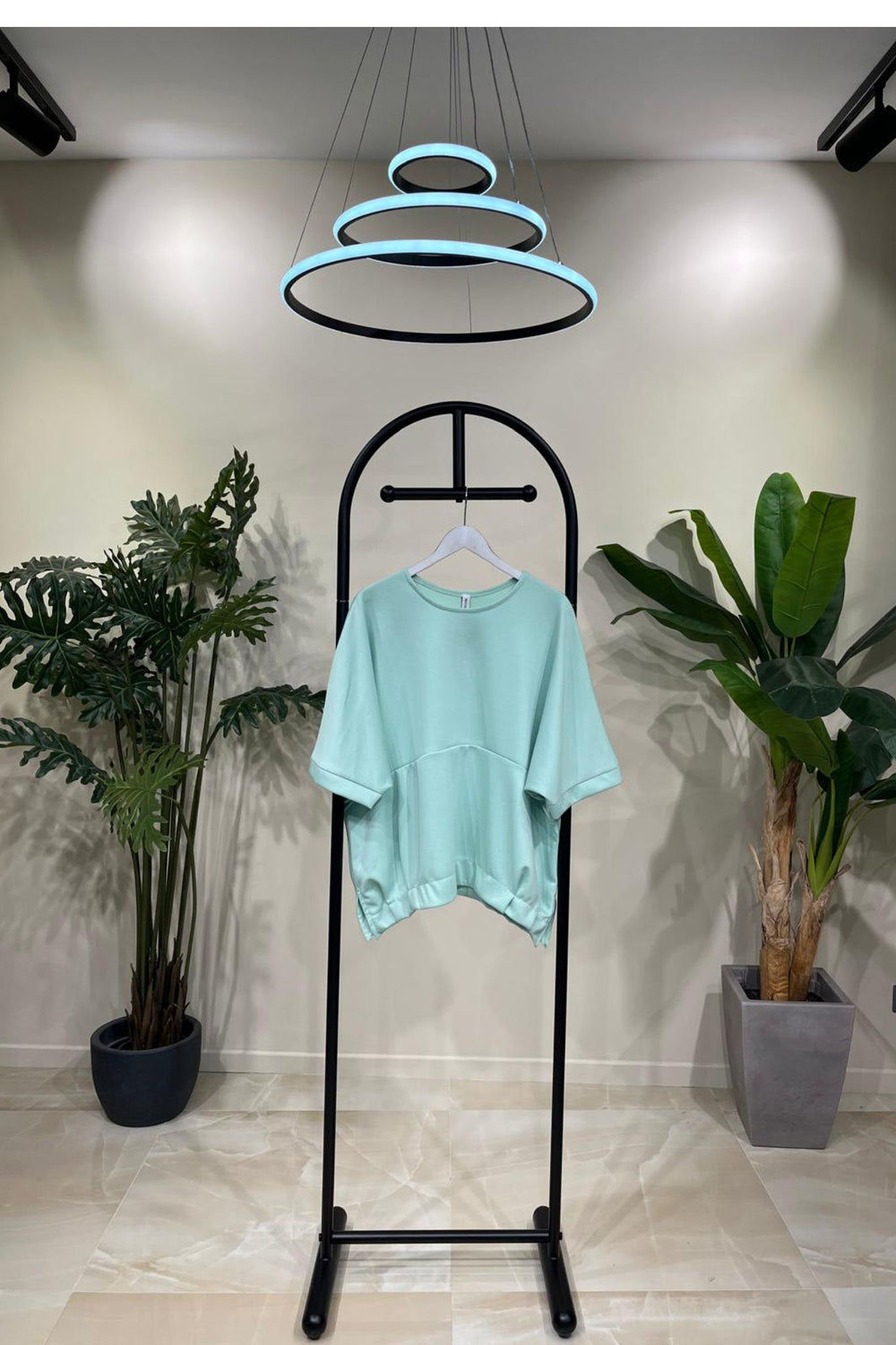 Felpa neoprene over - Menta