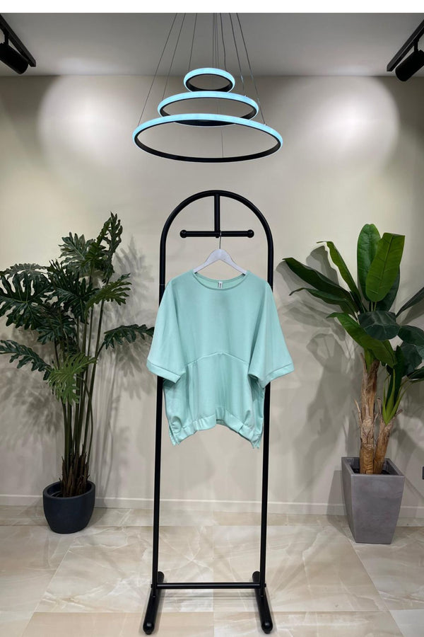 Felpa neoprene over - Menta