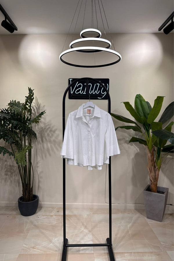 Camicia maniche campana - Bianco