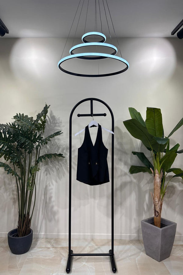 Gilet scollo americano - Nero