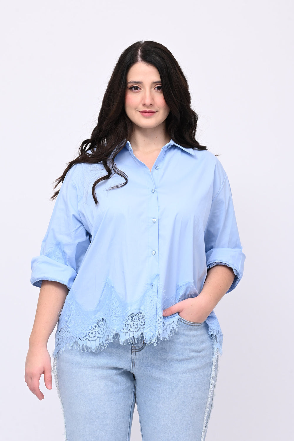 Camicia scatola pizzo - Oxford