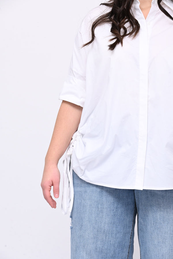 Camicia laccio laterale - Bianco