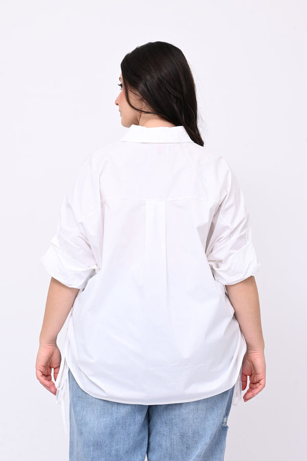 Camicia laccio laterale - Bianco