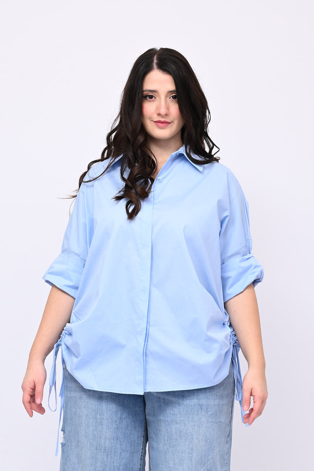 Camicia laccio laterale - Oxford