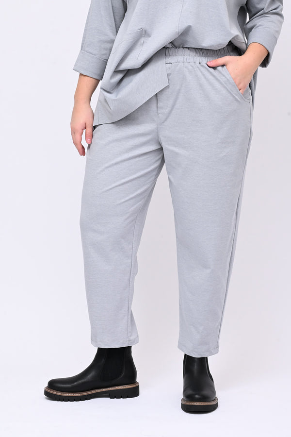 ELASTIC PANTS MILAN STITCH - GESSO