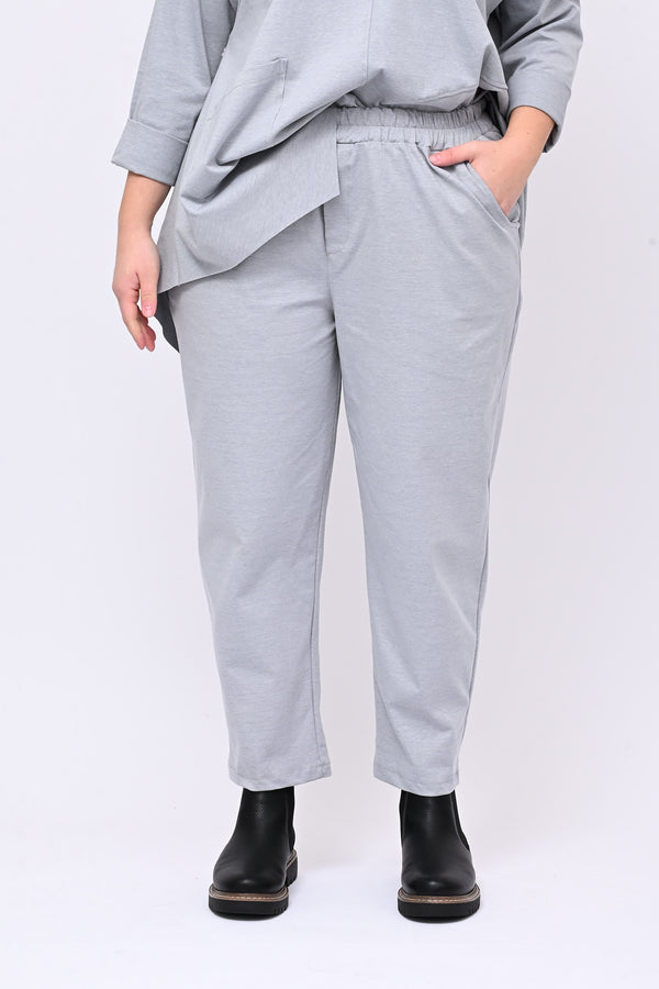 ELASTIC PANTS MILAN STITCH - GESSO