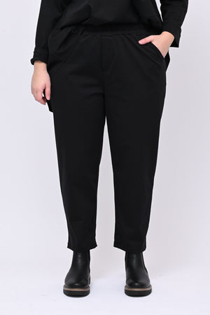 Stretch Milan Stitch Trousers - Black