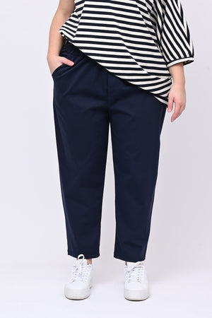 Stretch trousers with Milan stitch - Blue