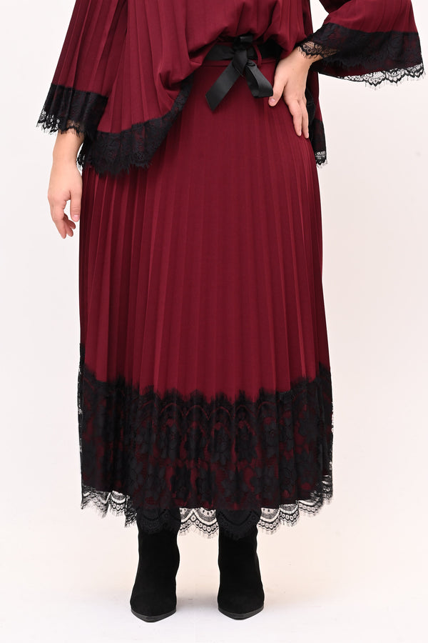 Gonna plisse pizzo - Vino