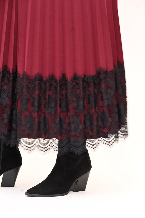 Gonna plisse pizzo - Vino