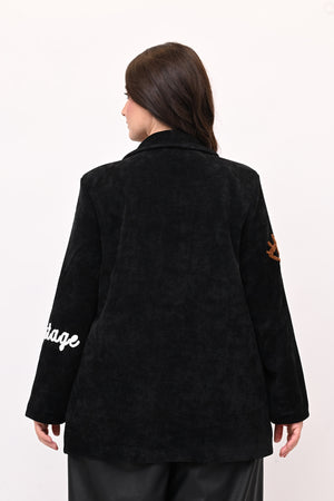 Giacca coste fumetto - Nero