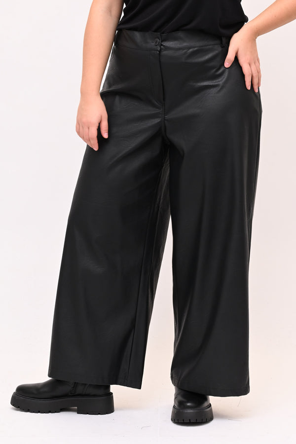 Pantapalazzo ecopelle - Nero