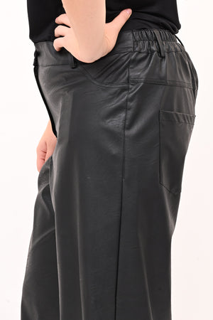 Pantapalazzo ecopelle - Nero