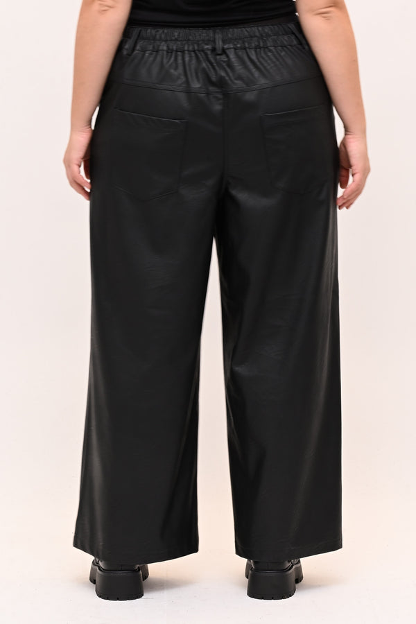 Pantapalazzo ecopelle - Nero