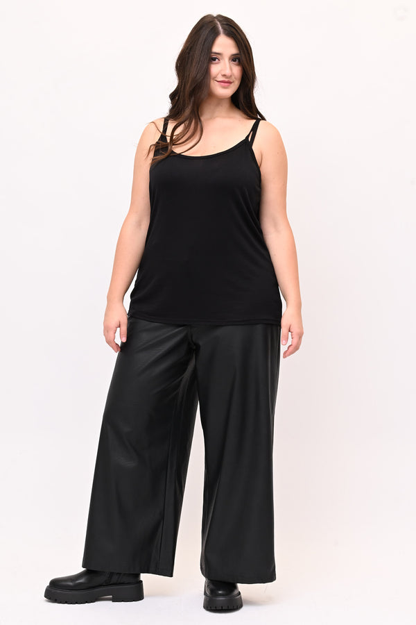 Canotta Bretelle Elastico - Nero