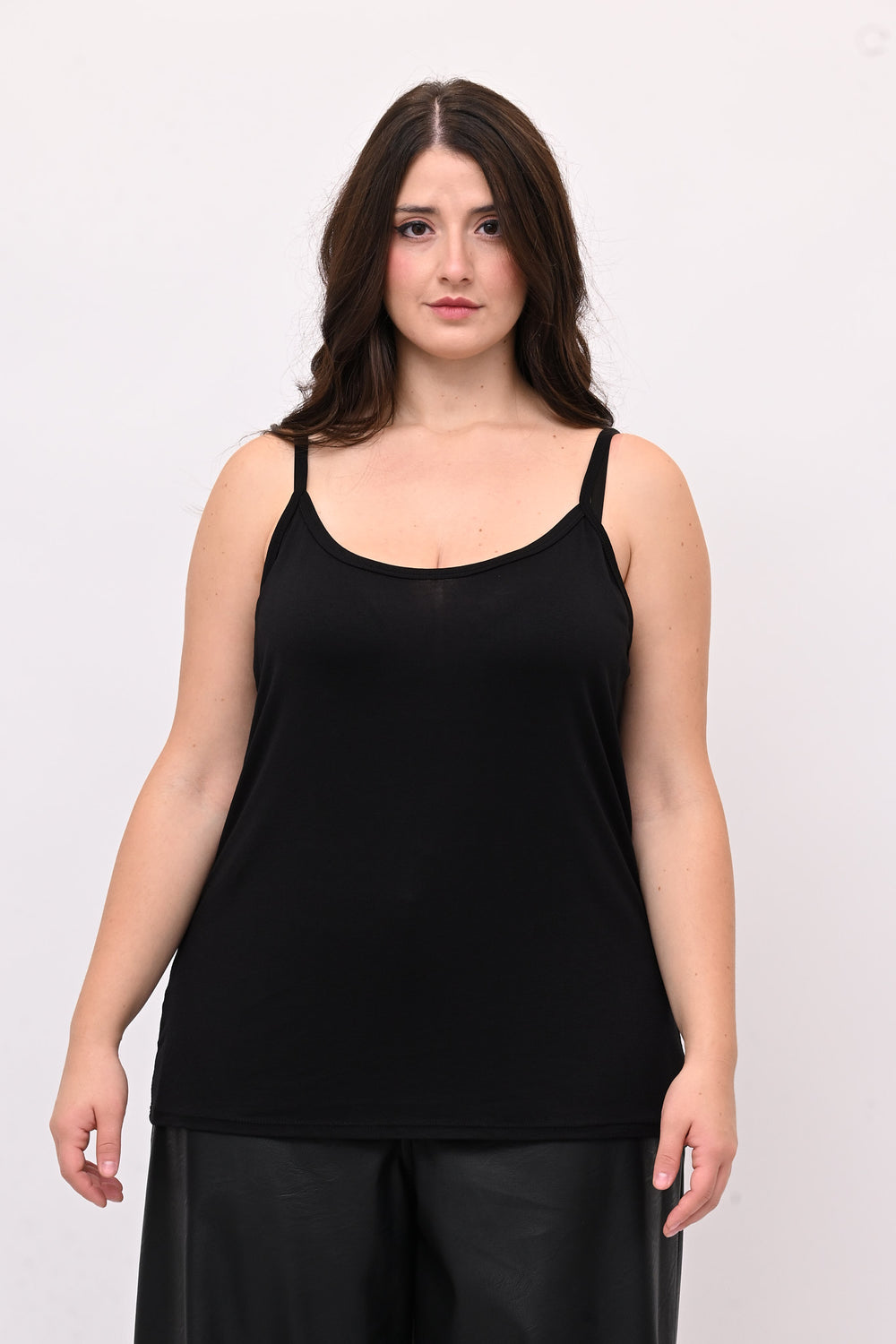 Canotta Bretelle Elastico - Nero