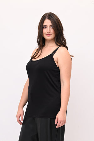 Canotta Bretelle Elastico - Nero