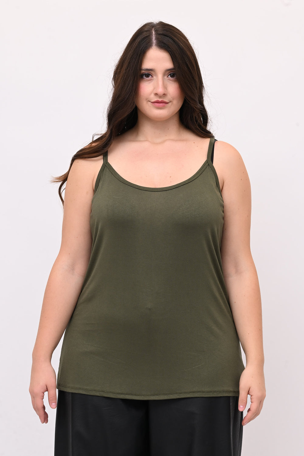 Canotta Bretelle Elastico - Verde militare