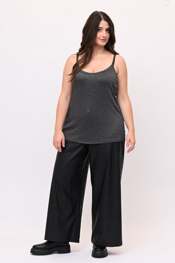 Canotta Bretelle Elastico - Grigio