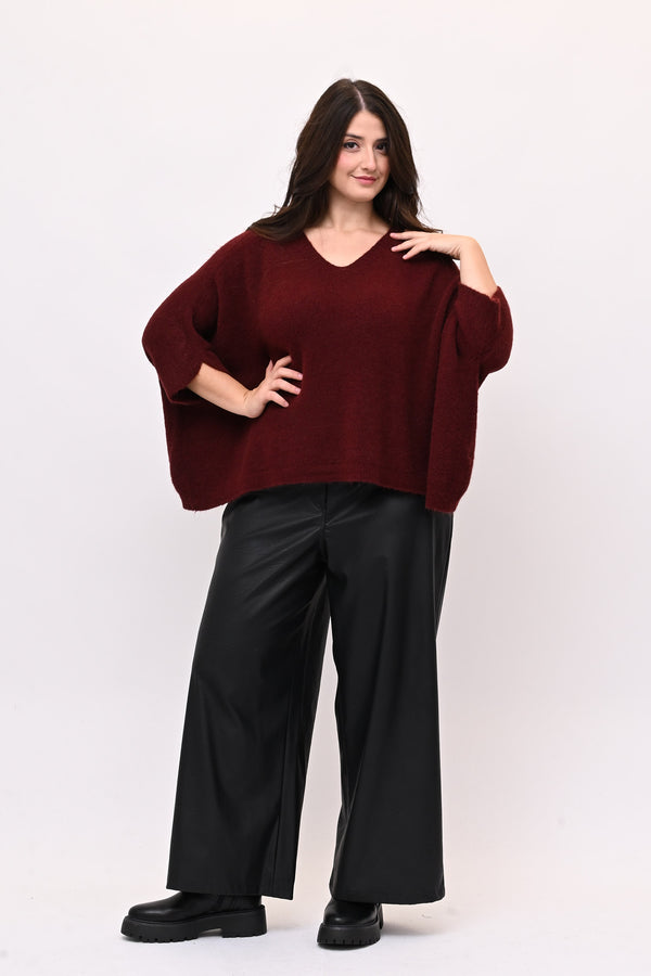 Maxipull alpaca - Sangria