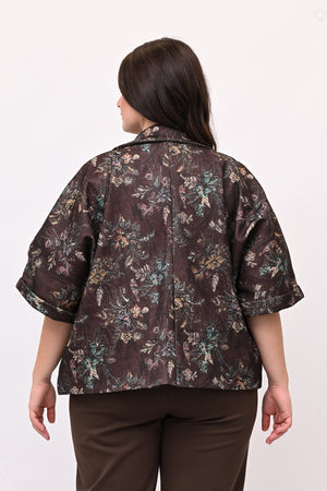 Cappottino crop broccato - Moro