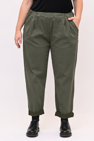 Pantalone bengalina over - Verde militare