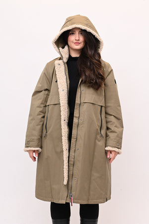 Parka inserti pelliccia - Fango