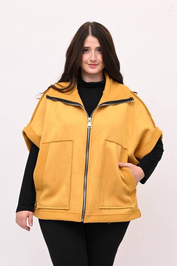 Gilet ecomontone - Ocra