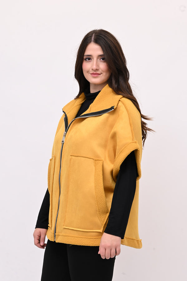 Gilet ecomontone - Ocra