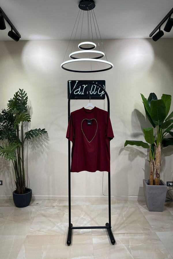 Maglia cuori strass - India