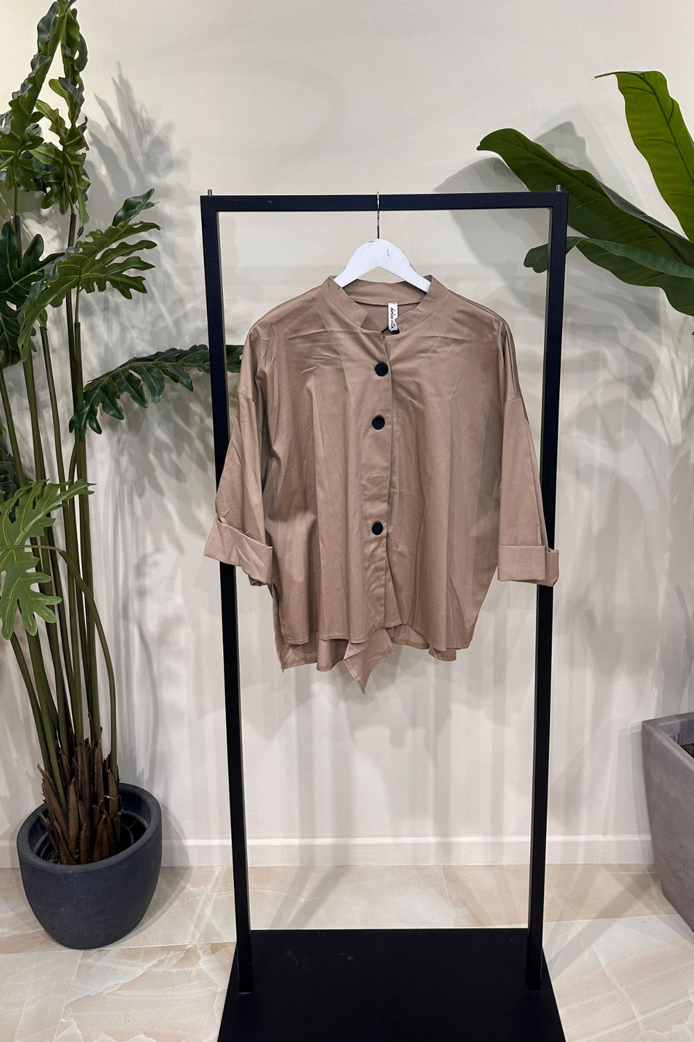 Giacca coreana lucida - Blush