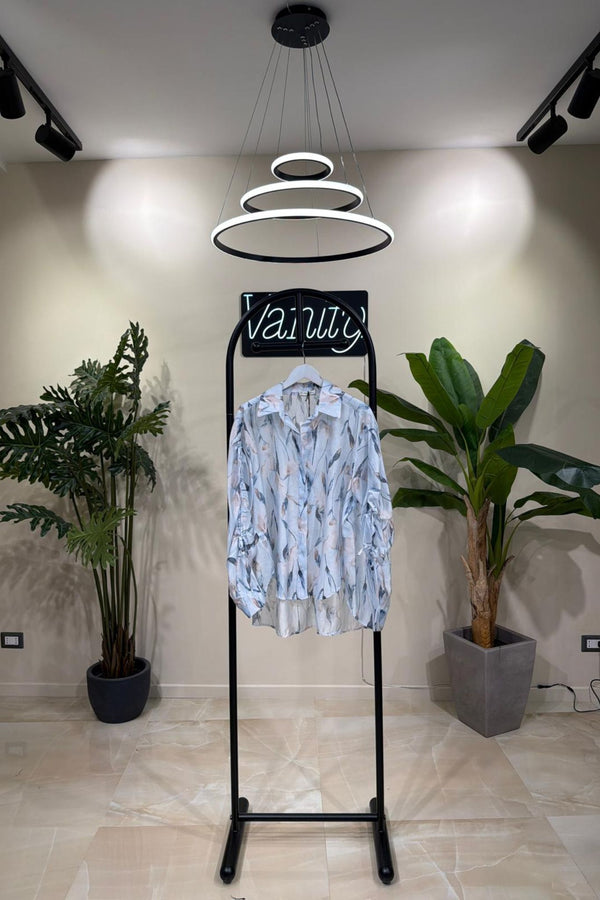 Camicia organza laccio - Polvere