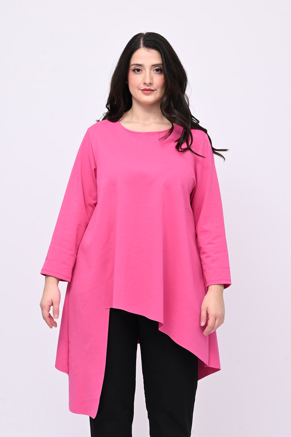 Maglia tagli e punta - Fuxia