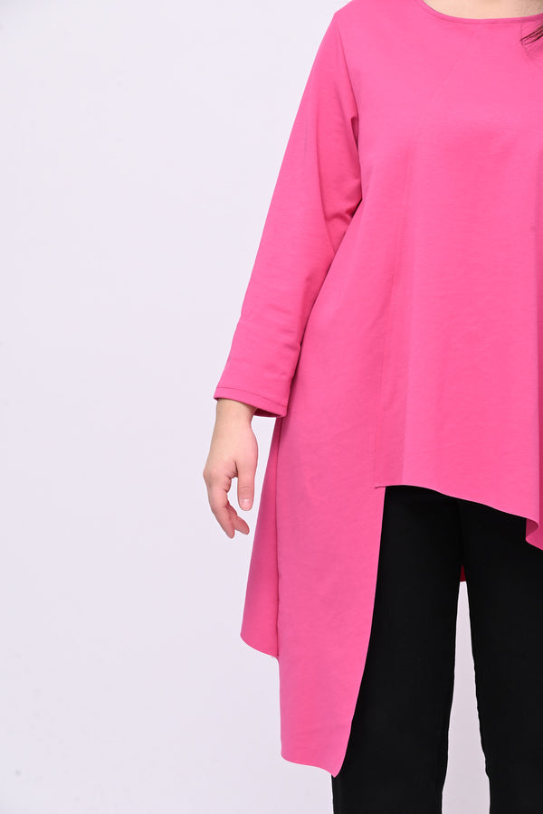 Maglia tagli e punta - Fuxia