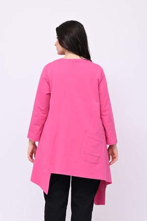 Maglia tagli e punta - Fuxia