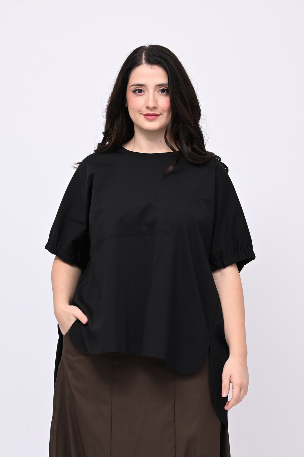 Maglia manica elastico - Nero