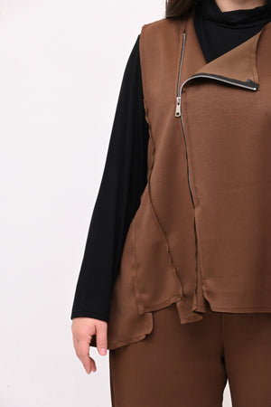 Gilet neoprene zip - Bruciato