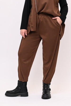 Pantalone carota cucitura - Bruciato