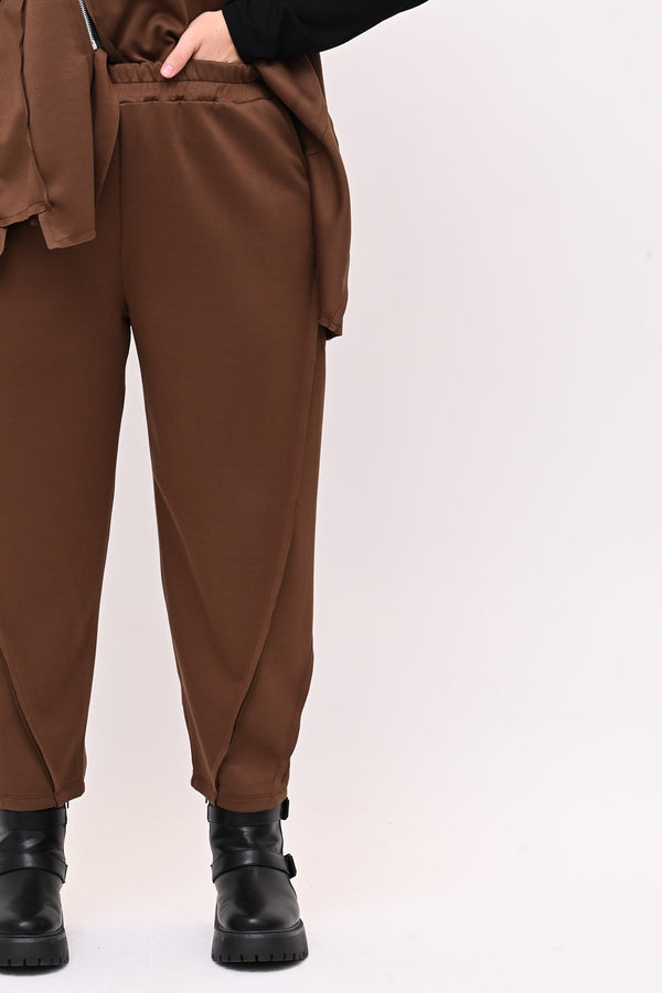 Pantalone carota cucitura - Bruciato