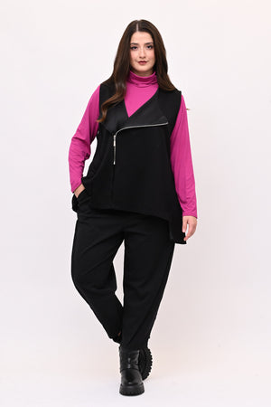 Gilet neoprene zip - Nero